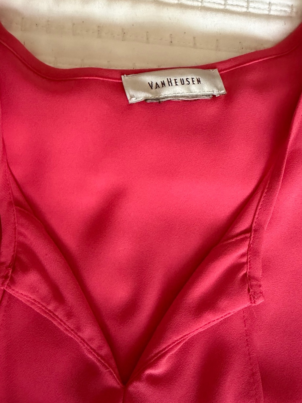 Van Heusen Sleeveless Ruffle-Trim Camisole - Raspberry - Picture 2 of 2